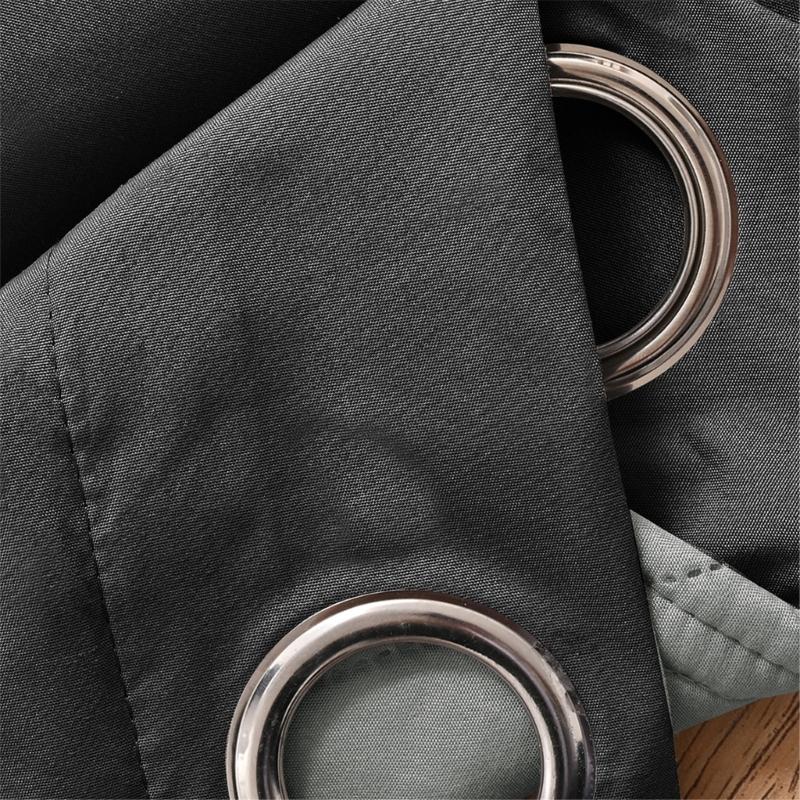 Winter Proof Thermal Curtain with Detachable Quilted Liner Noise Reducing Quick Grommets Mounting Indoor Insulation