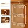 Multi-clip Sock Drying Hanger Multi-functional Detachable Dryer Rack Space Saving for Drying Underwear Towel Socks Baby Clothes