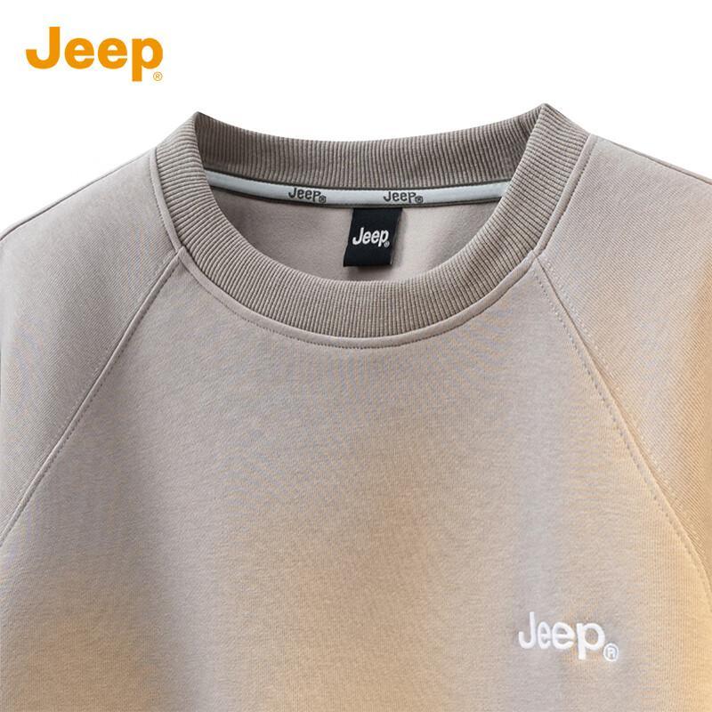 Jeep Men's Loose Fit Crew Neck Sweatshirt