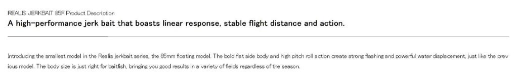 Duo Realis Jerkbait 85F Floating Lure MCC4054 (6816)