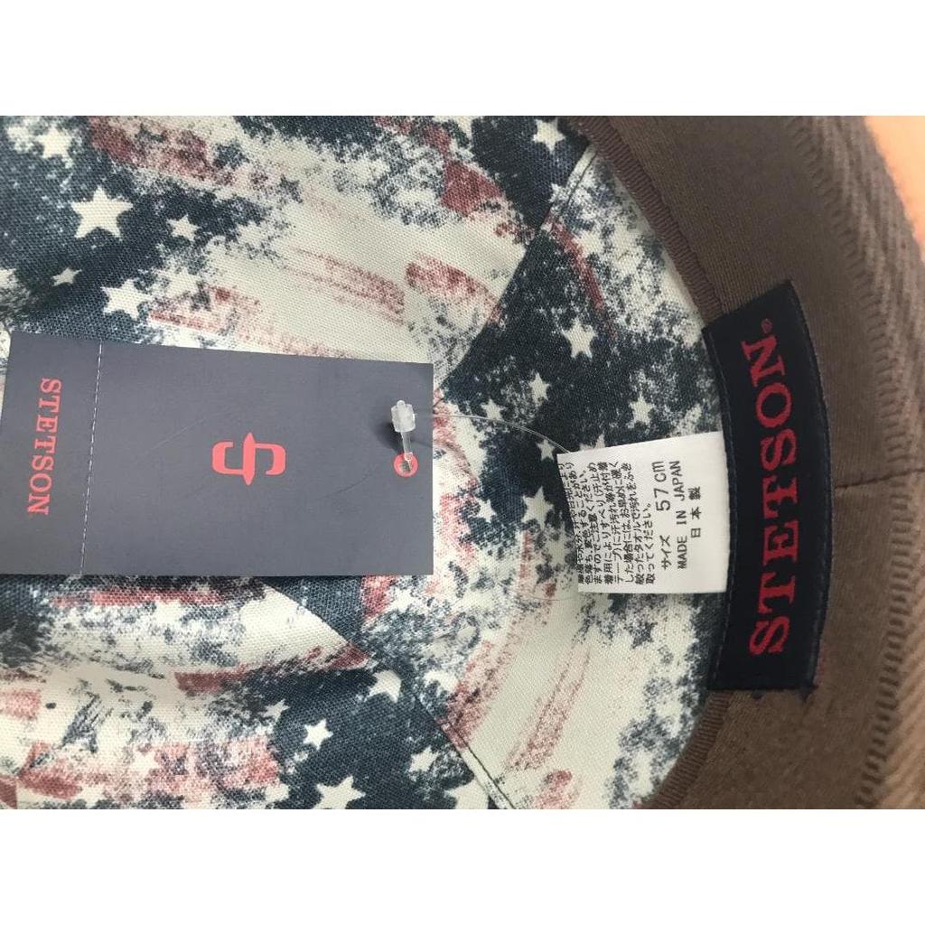 Used STETSON felt hat made of 100% cotton material using canvas fabric