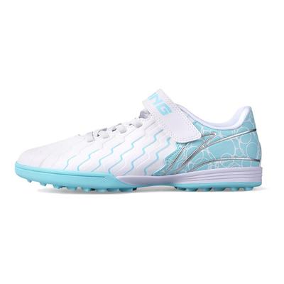 Li Ning Comfortable Casual Non-Slip Shock Absorbing Low-Top Kids Soccer Shoes Kids Soccer Shoes Blue White YKGU010-1