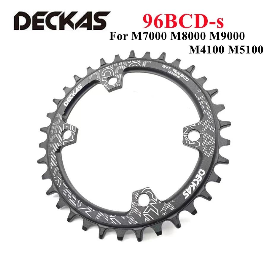 

Deckas 96bcd круглая звездочка для горного велосипеда BCD 96 мм 32/34/36/38T детали коронной пластины для велосипеда M7000 M8000 M4100 M5100