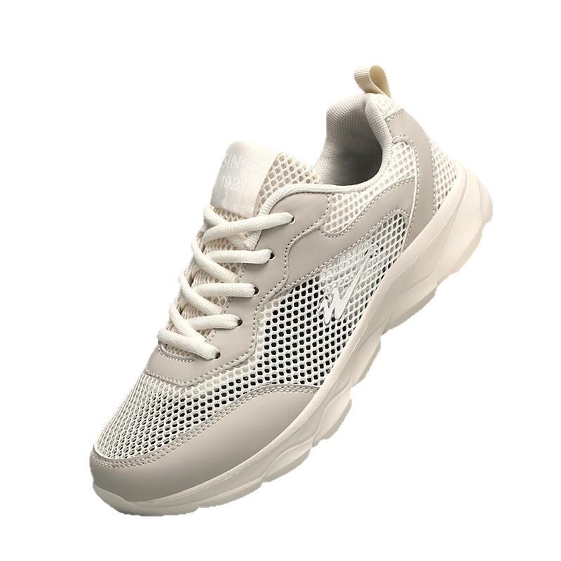 Double star sports shoes women's shoes summer new breathable mesh hollow casual shoes lightweight single mesh soft sole running shoes women
