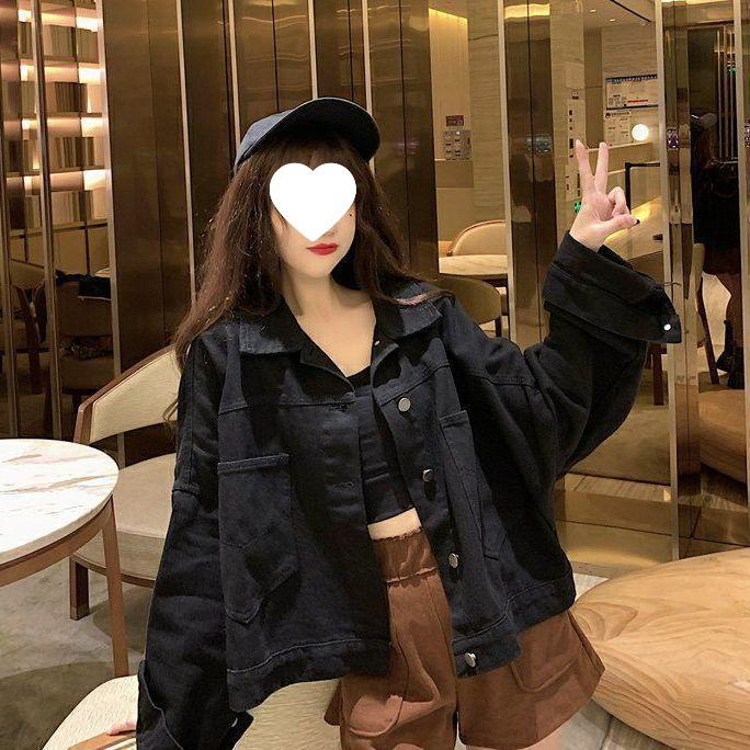 Women's Loose Denim Jacket - Korean Style, Casual, Versatile, Short-Length, Trendy Spring/Autumn Fashion