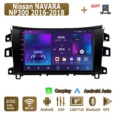 Autoradio Android Carplay pour Nissan NAVARA NP300 2016-2018 Lecteur multimédia Unité principale Stéréo Navigation GPS BT WIFI 2 + 32GB