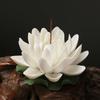 Y Ceramic Lotus Handicraft Incense Burner for Stick Incense Sandalwood Lavender Incense Holder Home Decoration Desktop Ornament