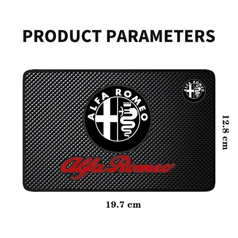 Car Stickers Car Styling Anti-Slip Mat Silicone Dashboard Non-Slip Pad For Alfa Romeo Giulia Stelvio MiTo Giulietta Tonale ALFA zj4