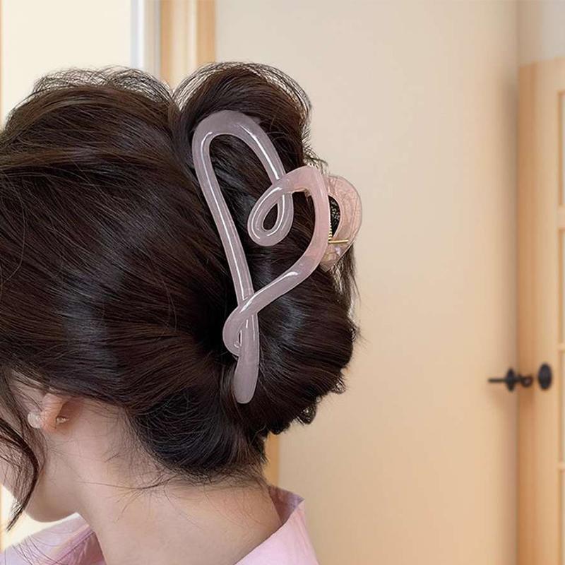 

Заколки для волос в форме сердца для женщин, темпераментный дизайн, заколка-краб, роскошные модные летние аксессуары для волос, головные уборы для девочек as the picture