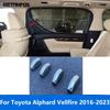 For Toyota Alphard Vellfire 2016-  Chrome Rear Door Armrest Handle Catch Strip Molding Trim Car Interior Accessories