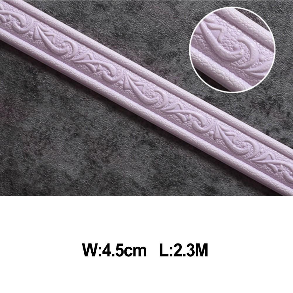 Wall Sticker Wall Trim Line Waterproof 2.3m*4cm 3D Art