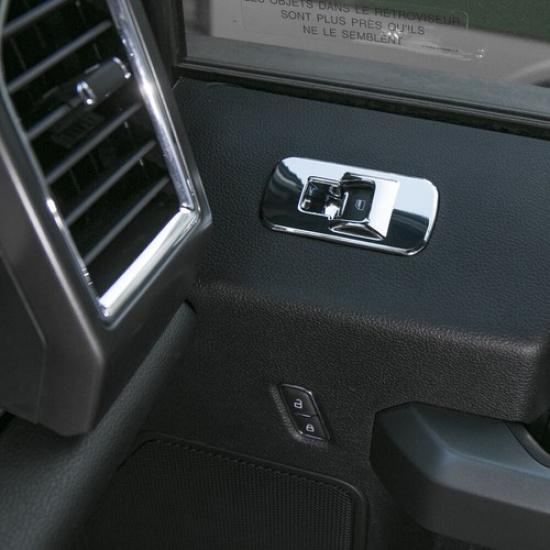 Chrome Door Window Lift Switches Plate Cover Trim Bezels For Ford F150 2015-