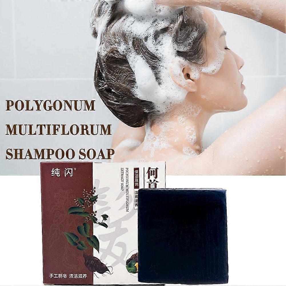 He Shou Wu Shampoo Soap Bar - Natural Hair Darkening, 70g