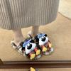 Cute Cartoon Fluffy Slippers Female 2025 Autumn and Winter New Soft Cute Puppy Can Wear Fleece Warm Cotton Slippers