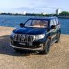 1:18 TOYOTA Land Cruiser Prado Off-Road SUV Diecast Alloy Model Pull Back Toy Car With Sound Light Vehicle Children Collect Gift