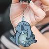 Cute Cat Key Chain Cat Lovers Funny Kitten Flat Key Charm Cartoon Cool Stuff Multifunctional Exquisite Backpack Keyring