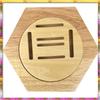 Aug. Simple Wooden Medal Rack 8PCS Hexagonal Wall Mount Decoration For Bedroom Living Room Storage