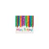 Small Happy Birthday "RAINBOW" Napkins (x16) Purple