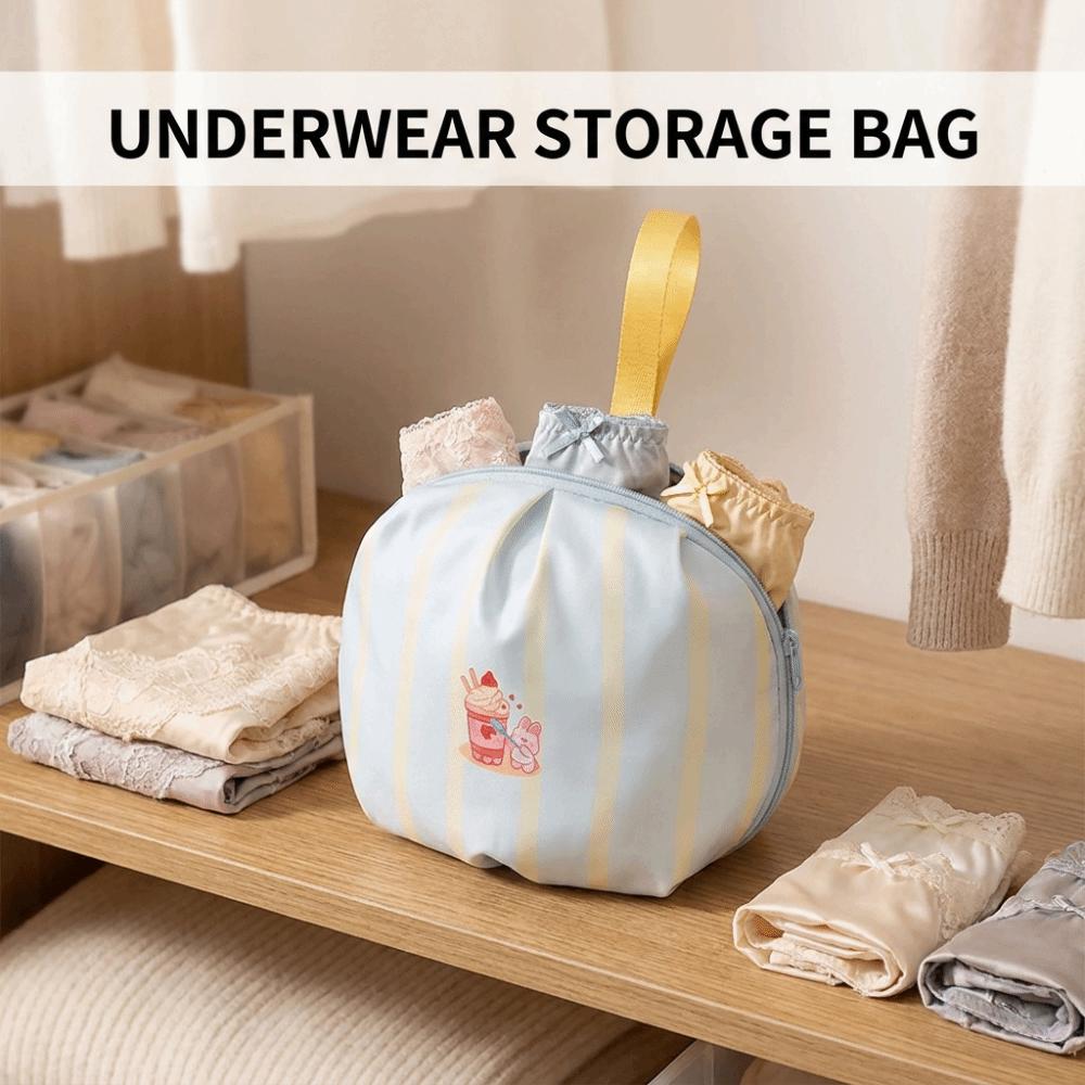 Cartoon Underwear Packing Cube Handheld Socks Sorting Pouch Lingerie Organizer  for Home