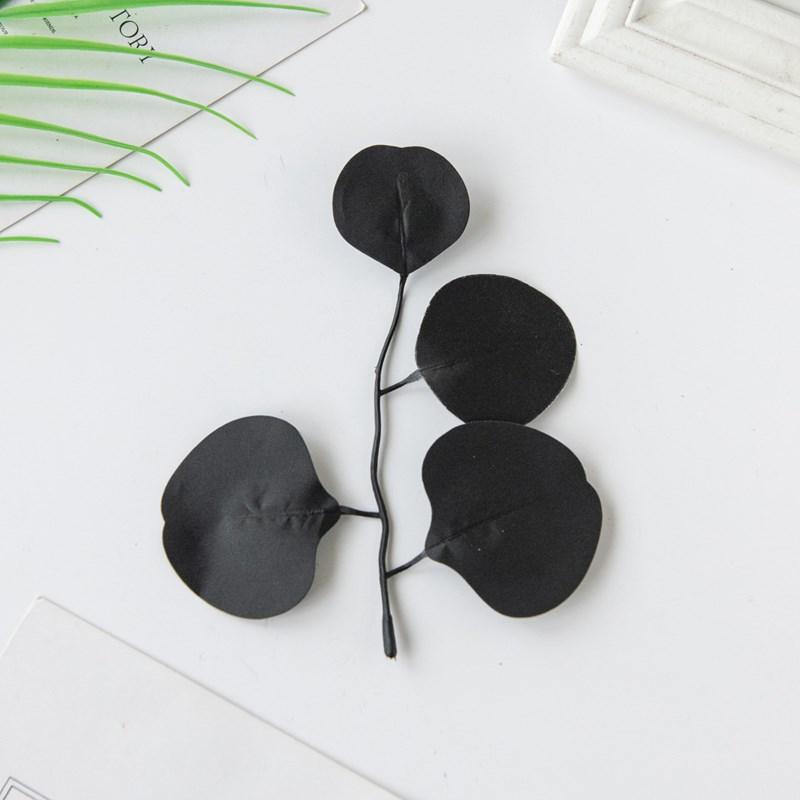 Artificial Plants Eucalyptus Leaves Black Willow Leaf For Festival Wedding Home Decoration Diy CraftsWreaths Accessories Bouquet