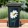 Pegatinas Decorativas para Cubo de Basura con Cara, Pegatina de Animales de Dibujos Animados, Pegatina de PVC Autoadhesiva Colorida, Pegatina Impermeable Linda Gato Perro para Cubo de Basura con Ruedas