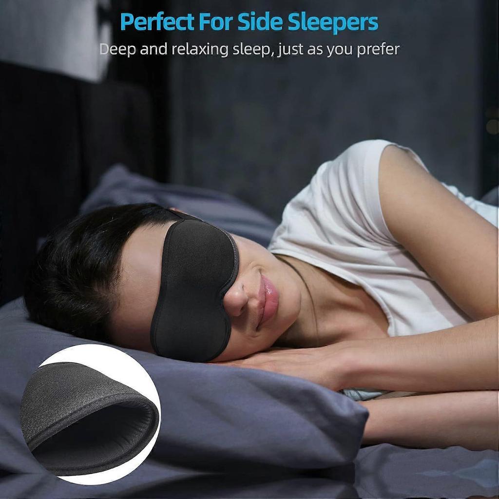 2026 Innovative Sleep Mask for Men and Women, Trilancer 3D 99.99% Light Blocking Design, Comfortable Eye Mask, Blackout Blindfold for Sleeping, Nap,