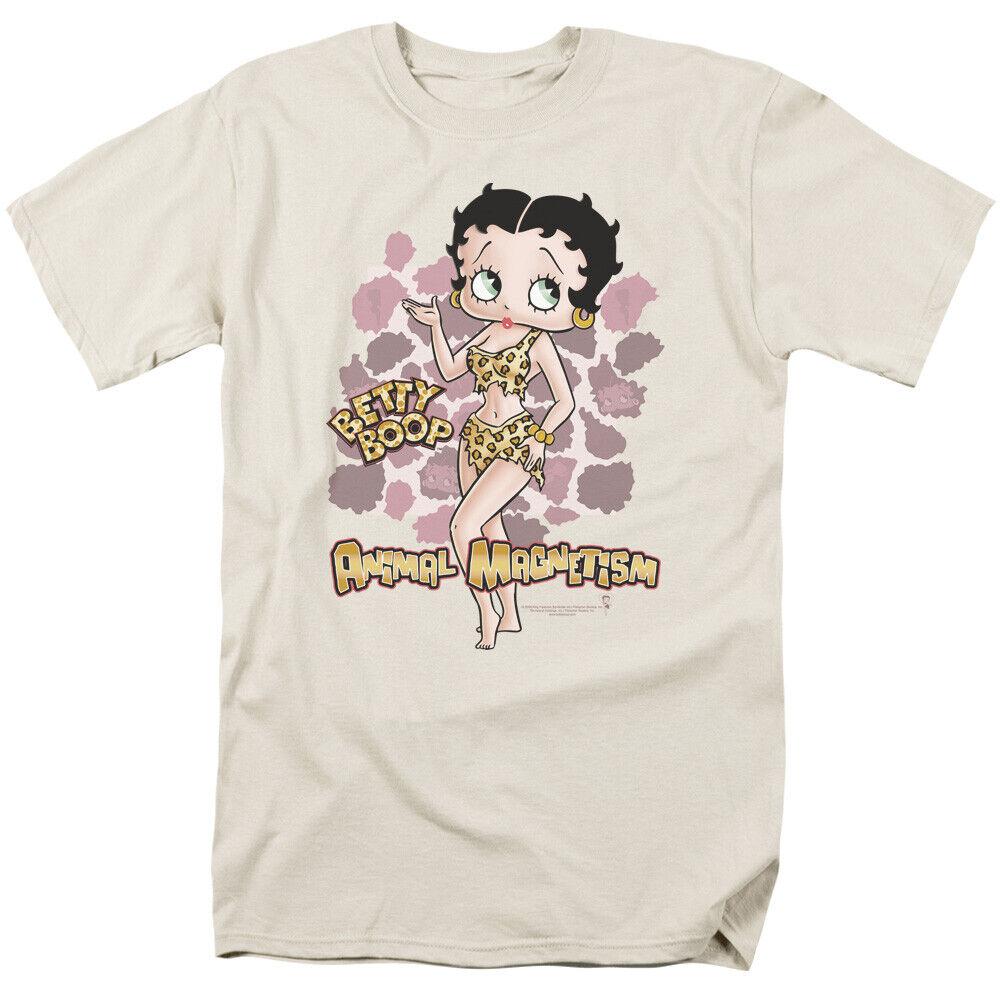 

Кремовая футболка унисекс Betty Boop Animal Magnetism с героями мультфильмов
