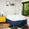 Bed Frame without Mattress Blue 120 x 190 cm Fabric