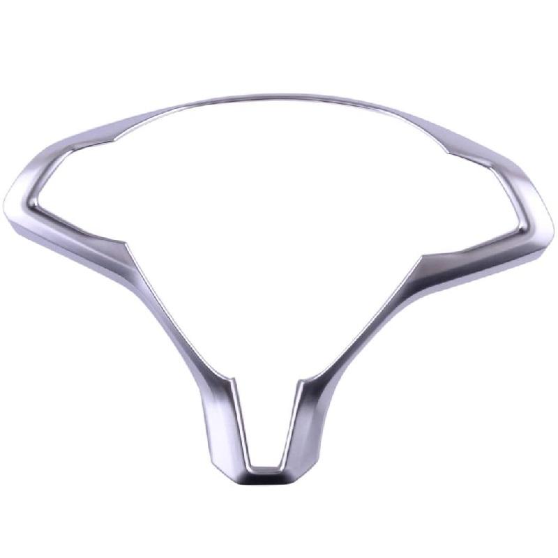 Chrome Steering Wheel Cover Frame Trim For Tesla Model X S 2016-2021 Accessories Chrome