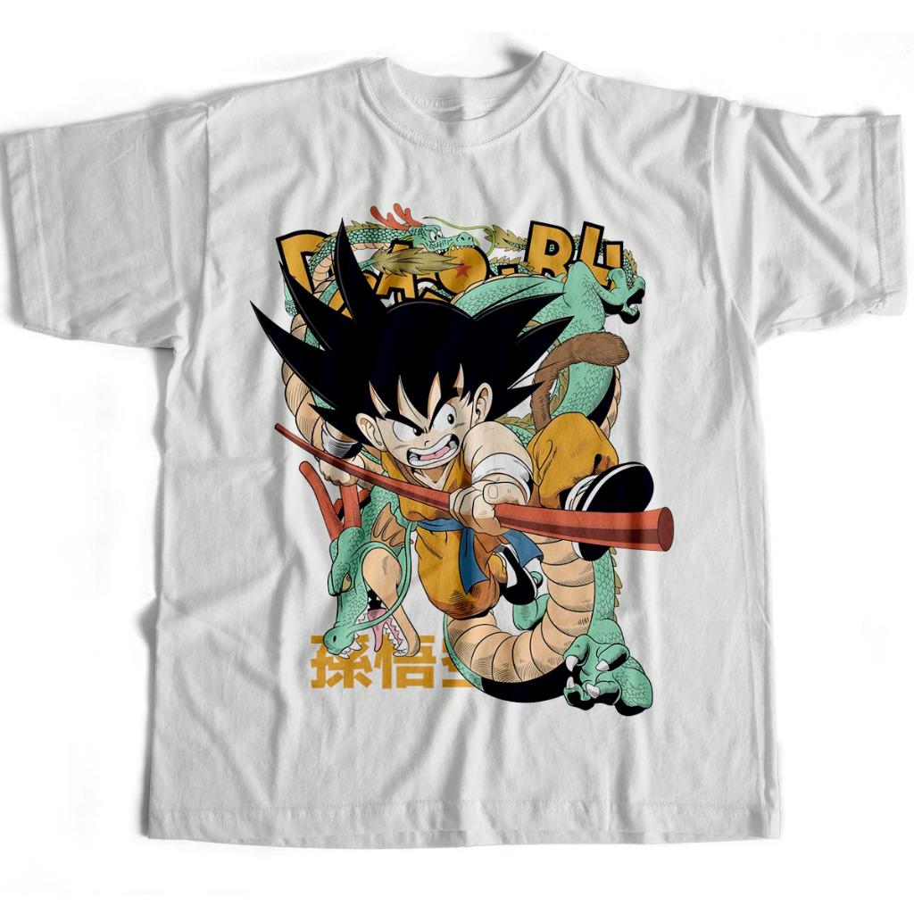 Dragon Ball Japansk Anime Son Goku Herr Dam Sommar T-shirt Harajuku Retro Kortärmad Lös Oversized Casual Komfort Y2k Topp