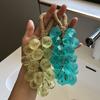 Grape Soap On Rope Handmade Translucent Fruit Shaped Soap Decorative Bathroom Travel Hanging Soap for Shower Sink
