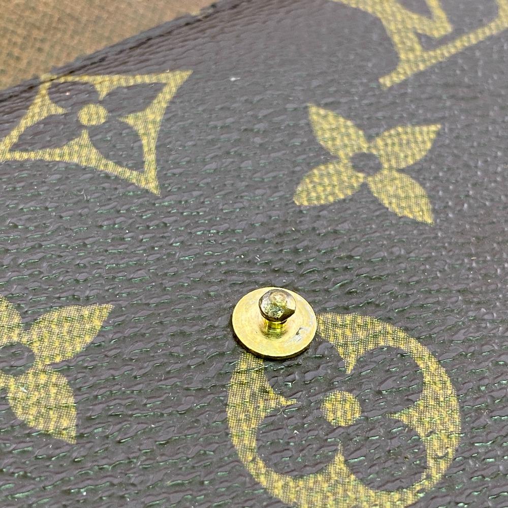Louis Vuitton M61215 Monogram Monogram Porte Tresor International Tri-fold Wallet Brown Monogram Used
