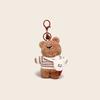 Wear Bear Clothes Plush Keychain Backpack Pendant Cartoon Kids Gift Decoration