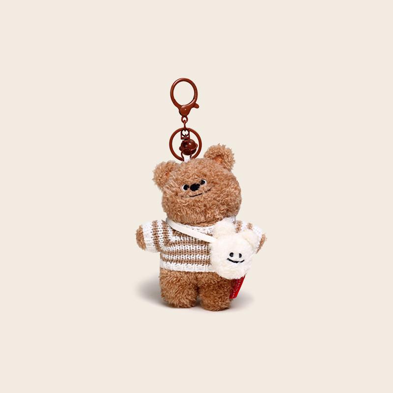 Wear Bear Clothes Plush Keychain Backpack Pendant Cartoon Kids Gift Decoration