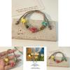 Trendy Star-shaped Ceramic Beaded Bracelet For Women In Fresh Sweet Style