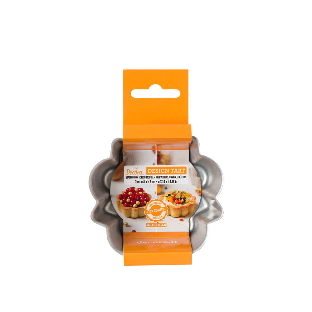 Mini Forma Metalowa Do Tarty  Mazurka 8 Cm Decora