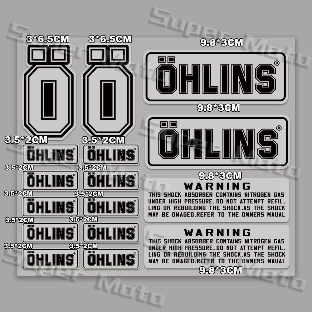Autocollant Réflectif pour Moto Autocollants Amortisseur de Suspension Moto de Course Rénovation Protection Solaire Décalcomanie Décorative Transparente Accessoires