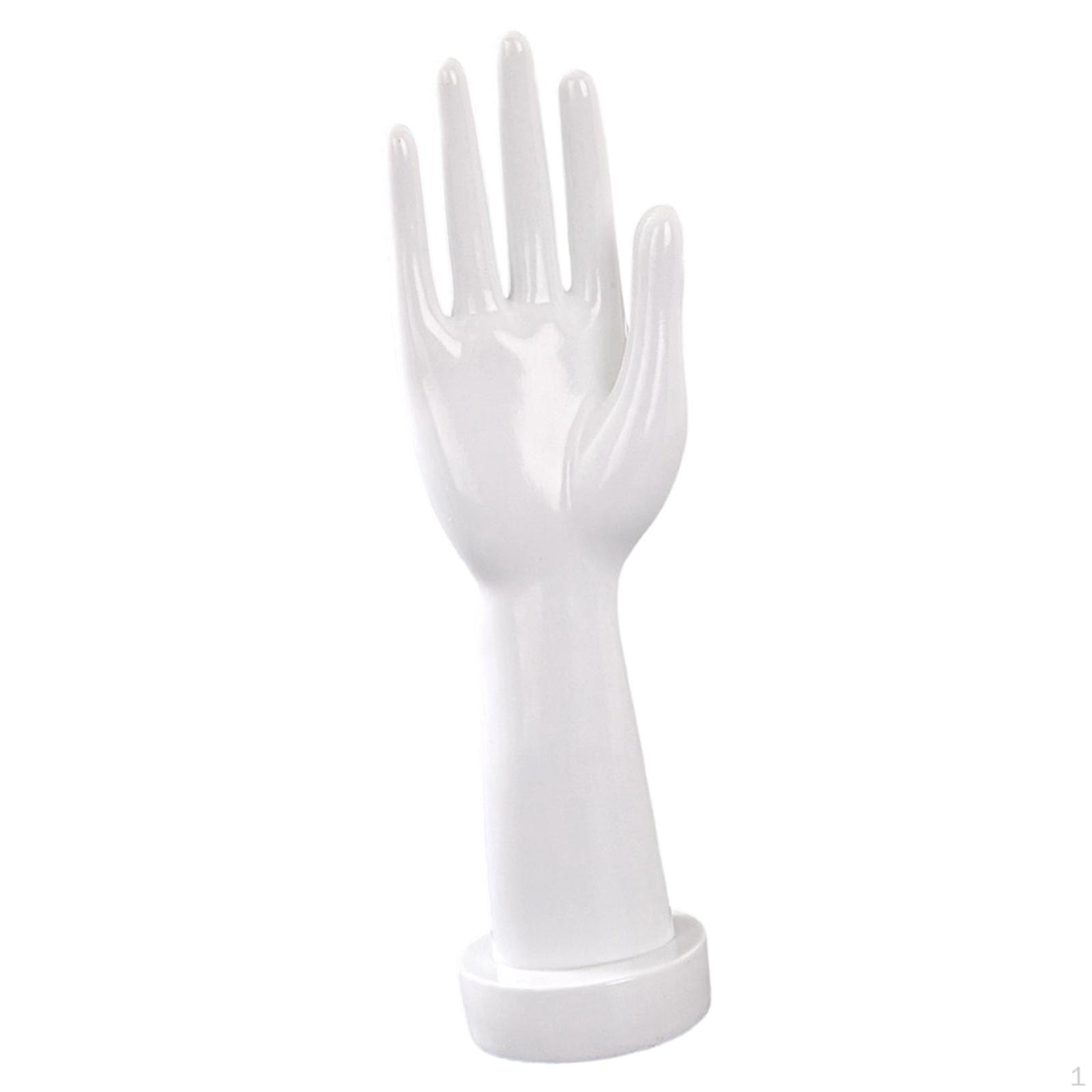 

Mannequin Hand Display Accessories Holder Glove Bracelet Chain Gifts Nail Art Training White Right