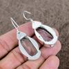 White Topaz Gemstone Handmade 925 Sterling Silver Jewelry Earring 2.09" KKG-598