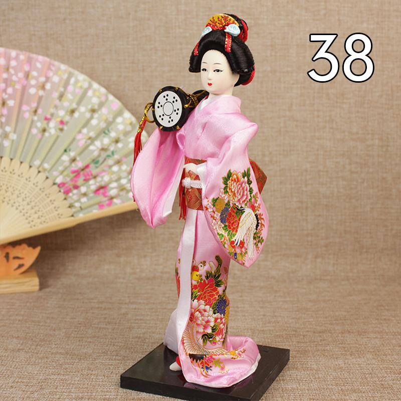 Krásné japonské figurky gejš Panenky s krásným kimonem Domácí dekorace na plochu Miniatury Kolekce ozdob z gejš Dárek