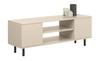 Armário RTV Focus cashmere 135 cm - pernas pretas