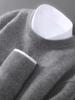 Men's Plus Size 100% Pure Wool Round Neck Cashmere Sweater - Autumn/Winter Casual Knit Pullover