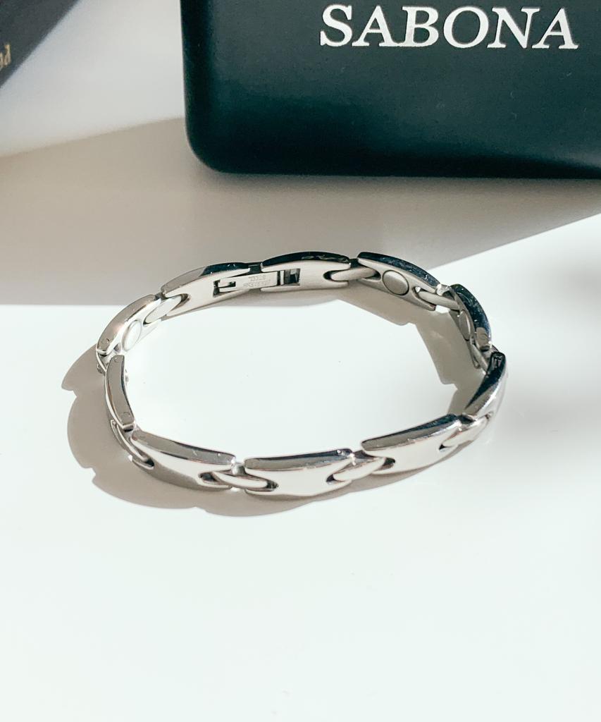 Sabona London 302 Lady Executive Silver Sports Magnetic Bracelet