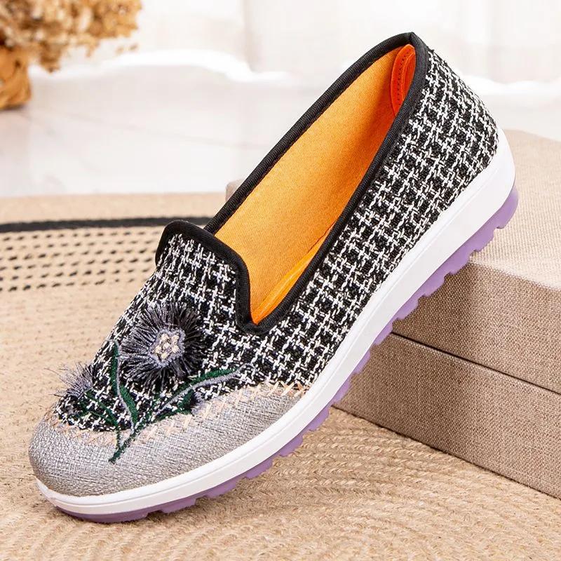 zapatos de mujer women cute round toe high quality spring slip on flat loafers lady cool comfort black shoes ab492