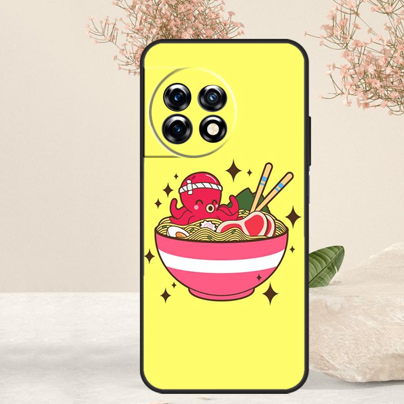 Eating Ramen Noodle Lovers Case For OnePlus 15 13 12 11 13T 13R 15R 10R 10T 8T 9 10 Pro Nord 5 CE 4 3 Lite N20 N30 Cover