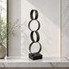 Freestanding Metal Circle Sculpture Minimalistic for Office