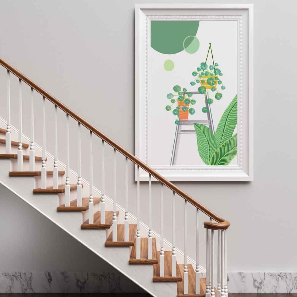 

Картина маслом в скандинавском стиле с зелеными листьями, натюрморт, искусство, холст, картина, гостиная, коридор, офис, украшение дома, фреска, без рамки 21*30cm No Frame