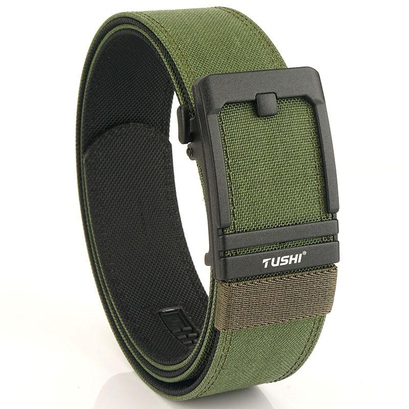 

4.3 Thickened Gun Hanging Double-layer Nylon Cloth Belt All-matching Casual Outdoor Trousers Automatic Buckle Men s 120cm