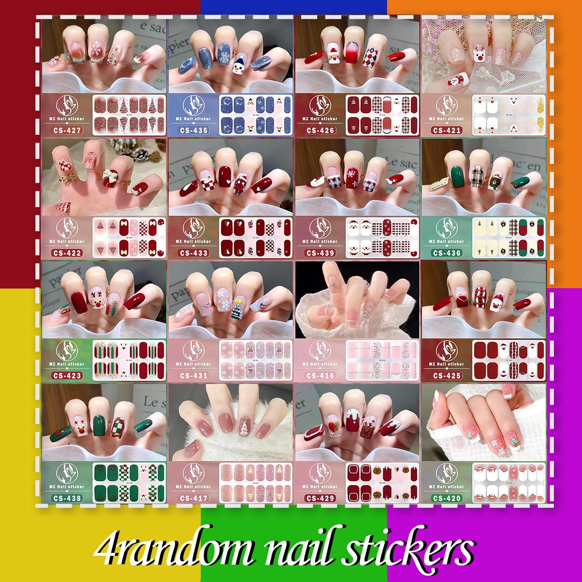 

Случайная комбинация геля для ногтей, не требующего выпекания, масляной пленки, водостойкой долговечной клейкой бумажной пленки для ногтей 4 random nail stickers