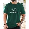 Men's CYCOPATH pattern summer casual crew neck short T-shirt